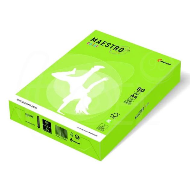 Копирна хартия Lime Green LG46, A4, 500 листа, наситен цвят main product photo