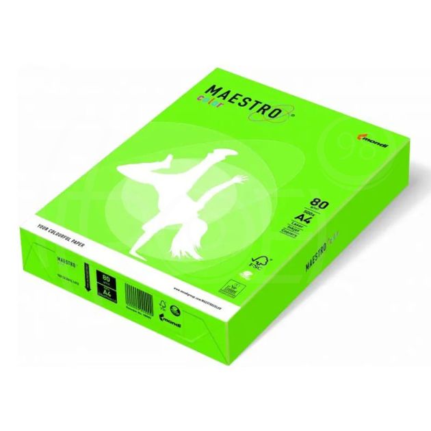 Копирна хартия Spring Green MA42, A4, 500 листа, наситен цвят main product photo