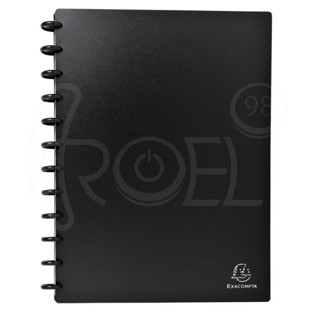 Визитник Exacompta A4, PP, за 196 визитки, черен main product photo