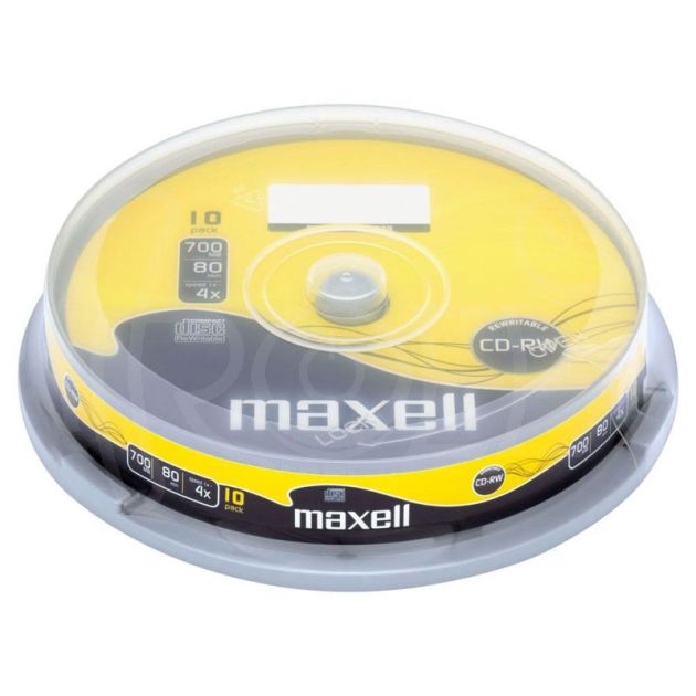CD-RW80 MAXELL, 700MB, 52х, шпиндел 10 бр. main product photo