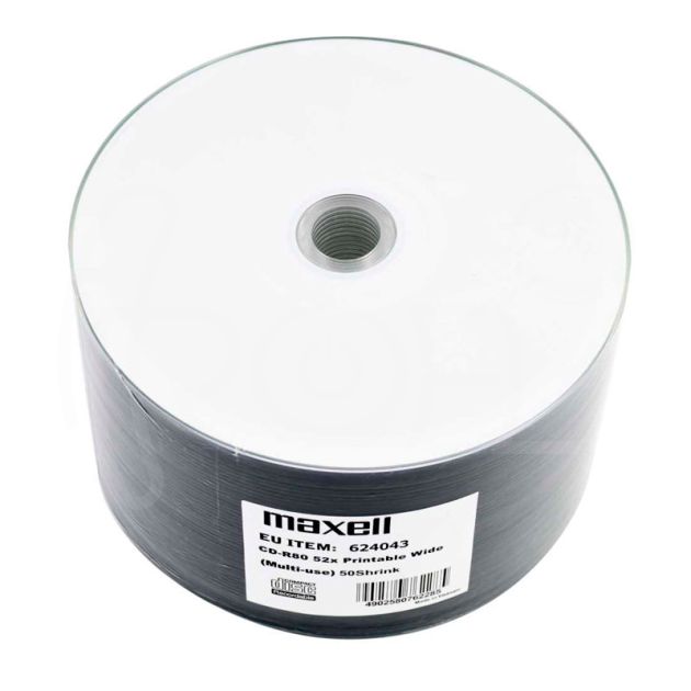 CD-R80 диск MAXELL Printable, 700MB, целофан, 50 бр. main product photo