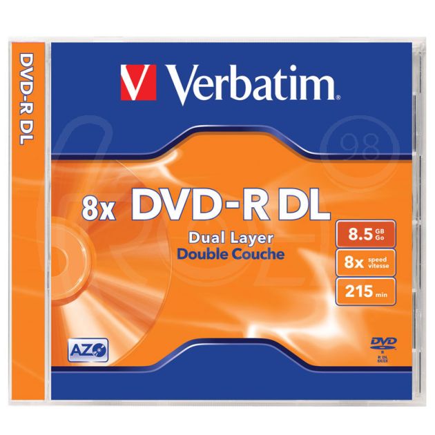 DVD+R Double Layer диск VERBATIM, 8.5GB, 8x main product photo