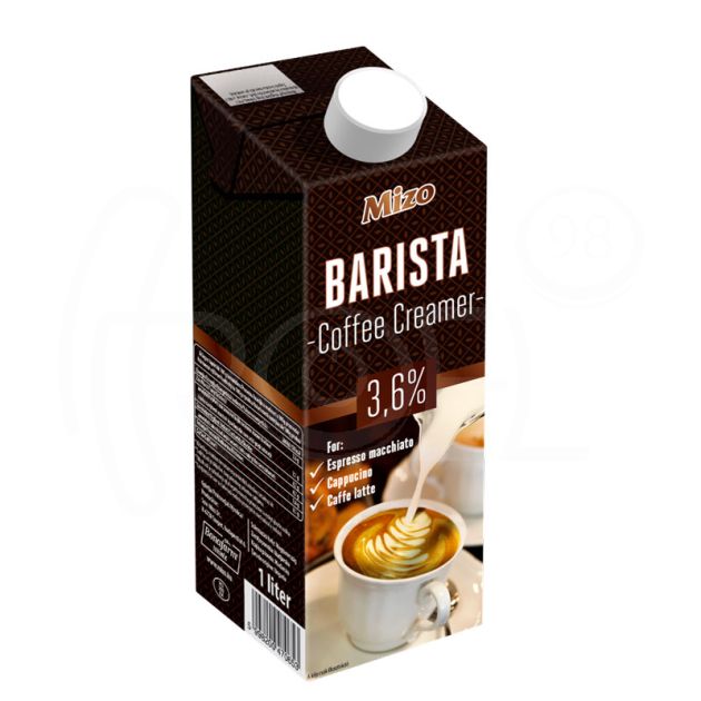 Прясно мляко Mizo Barista 3.6%, UHT, 1 литър main product photo