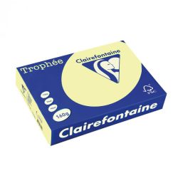 Картон цветен Clairefontaine, пастел Canary A4, 160 гр./м2, 50 листа