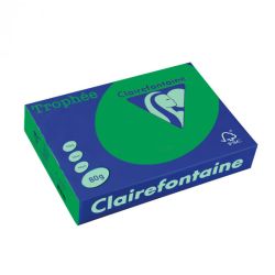 Картон цветен Clairefontaine, наситен, Forest Green, A4, 160 гр./м2, 250 листа