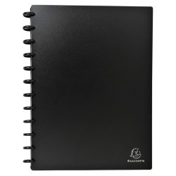 Визитник Exacompta A4, PP, за 196 визитки, черен