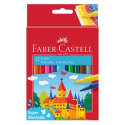 Флумастери Faber Castell, Замък, 12 цвята