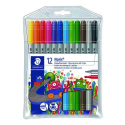 Двувърхи флумастри Staedtler NC 320, 12 цвята