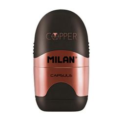 Острилка Milan Copper, единична, с гума