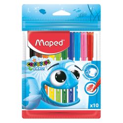 Флумастери Maped Color'Peps, 10 цвята