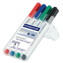 Комплект маркери за бяла дъска Staedtler341, 4 цвята