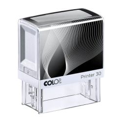 Печат Colop Printer 30, 18 х 47 мм, черен, син, червен