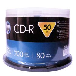 CD-R диск Hp, 700MB, 80 min, 52x, шпиндел 50 бр.