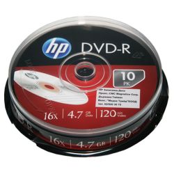 DVD-R диск Hp, 4.7GB, 16x, шпиндел 10 бр.