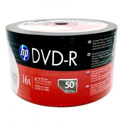 DVD-R диск Hp, 4.7GB, целофан 50 бр.