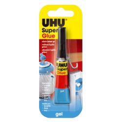 Лепило Uhu Super Glue gel, 2 мл.