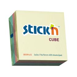 Самозалепващи листчета Stick`N, пастел, 76 x 76 мм, 4 цвята