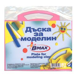 Дъска за моделин с ножче и шпатула B-Max