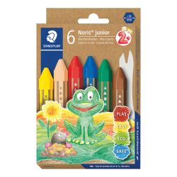 Пастели Staedtler Noris Junior 224, 6 цвята