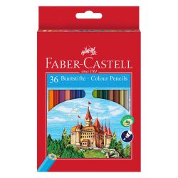 Цветни моливи Faber Castell, Замък, 36 цвята