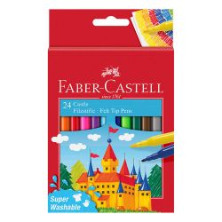 Флумастери Faber-Castell, Замък, 24 цвята