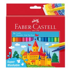 Флумастери Faber-Castell, Замък, 36 цвята