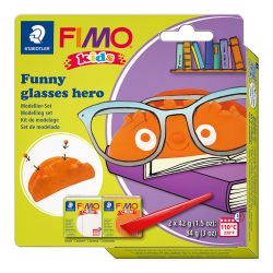 Комплект глина Staedtler Fimo Kids, 2 x 42 гр., Glasses hero