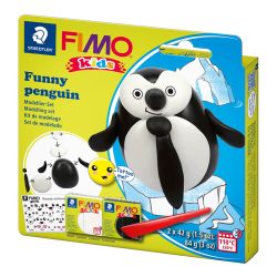 Комплект глина Staedtler Fimo Kids, 2 x 42 гр., Penguin