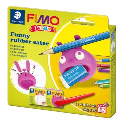 Комплект глина Staedtler Fimo Kids, 2 x 42 гр., Rubber eater