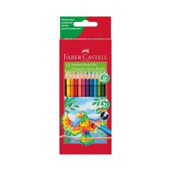 Цветни мoливи Faber-Castell, Triangular, 12 цвята